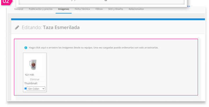 Configuración de la sincronización de imágenes